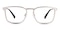 Bevis Silver Rectangle Stainless Steel Eyeglasses