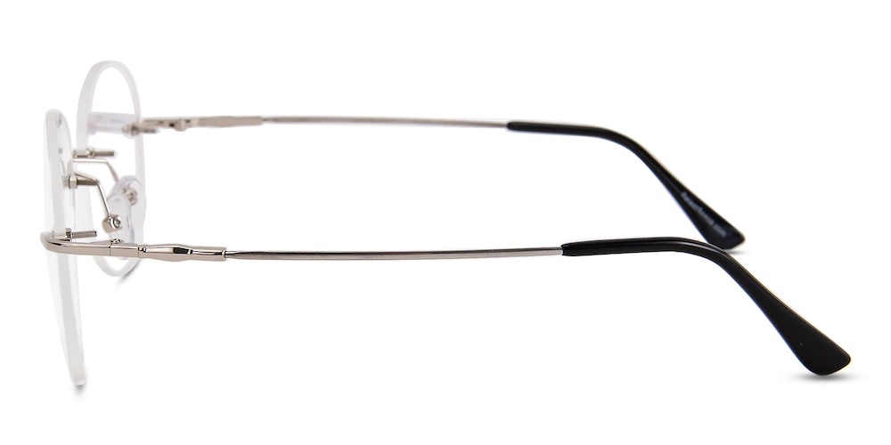 Allentown Silver Aviator Metal Eyeglasses
