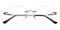Allentown Black Aviator Metal Eyeglasses