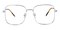 Oneida Silver Square Titanium Eyeglasses