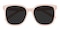 Mirabelle White Square TR90 Sunglasses