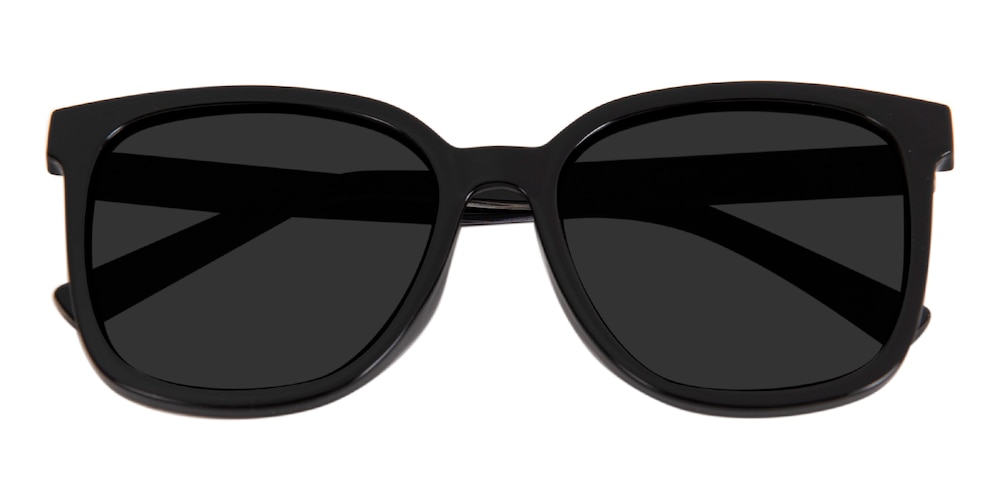 Mirabelle Black Square TR90 Sunglasses