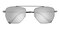 Omaha Gunmetal Aviator Stainless Steel Sunglasses