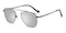 Omaha Gunmetal Aviator Stainless Steel Sunglasses