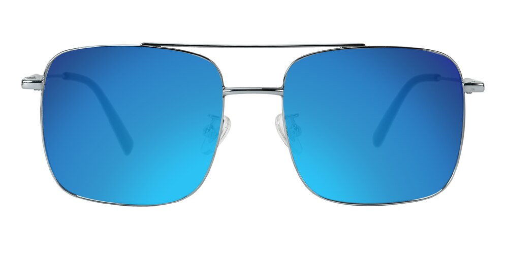 Danville Silver Aviator Titanium Sunglasses