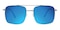 Danville Silver Aviator Titanium Sunglasses