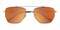 Bend Black/Golden Aviator Stainless Steel Sunglasses