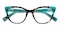 Christine Green/Tortoise Cat Eye Acetate Eyeglasses