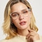 Mandy Crystal Cat Eye Acetate Eyeglasses