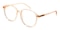 Waterville Champagne Round Acetate Eyeglasses