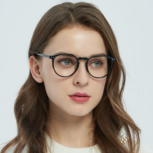 Glendale Classic Wayframe Black Eyeglasses