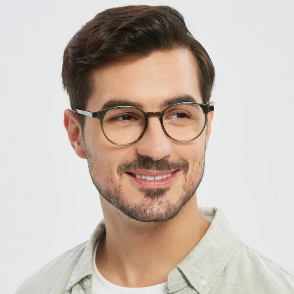 Joplin Round Green FullFrame Acetate Eyeglasses