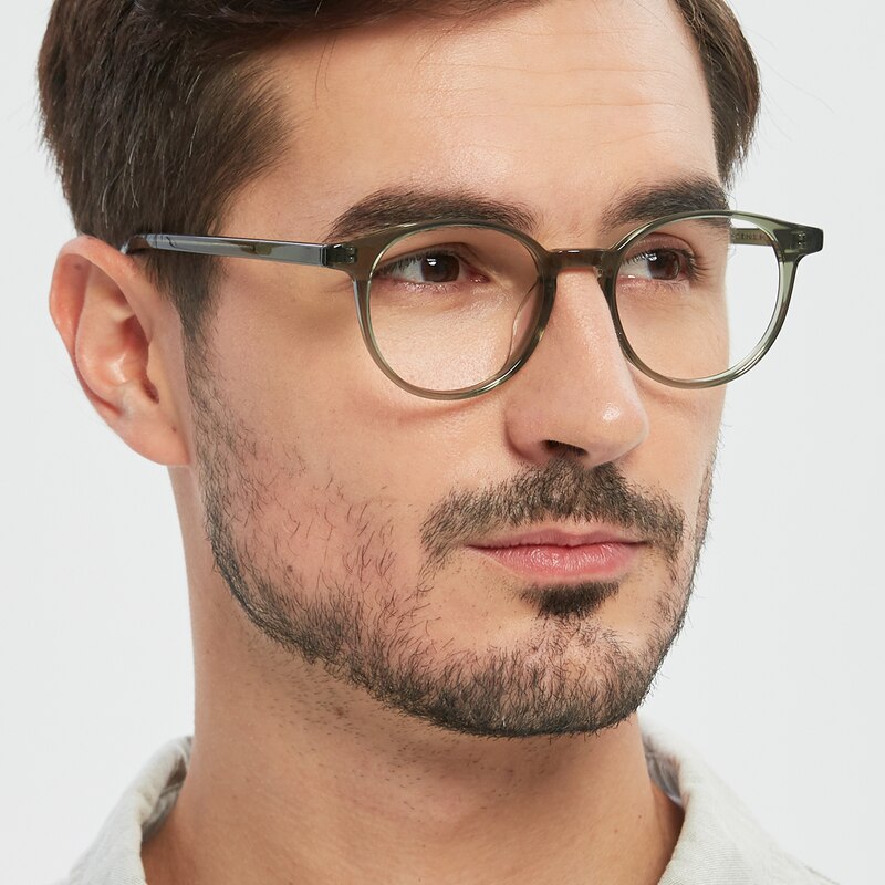 Joplin Green Round Acetate Eyeglasses
