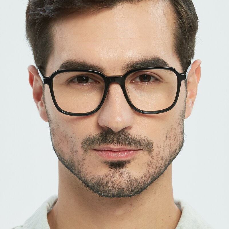 Gainesville Square Black Eyeglasses