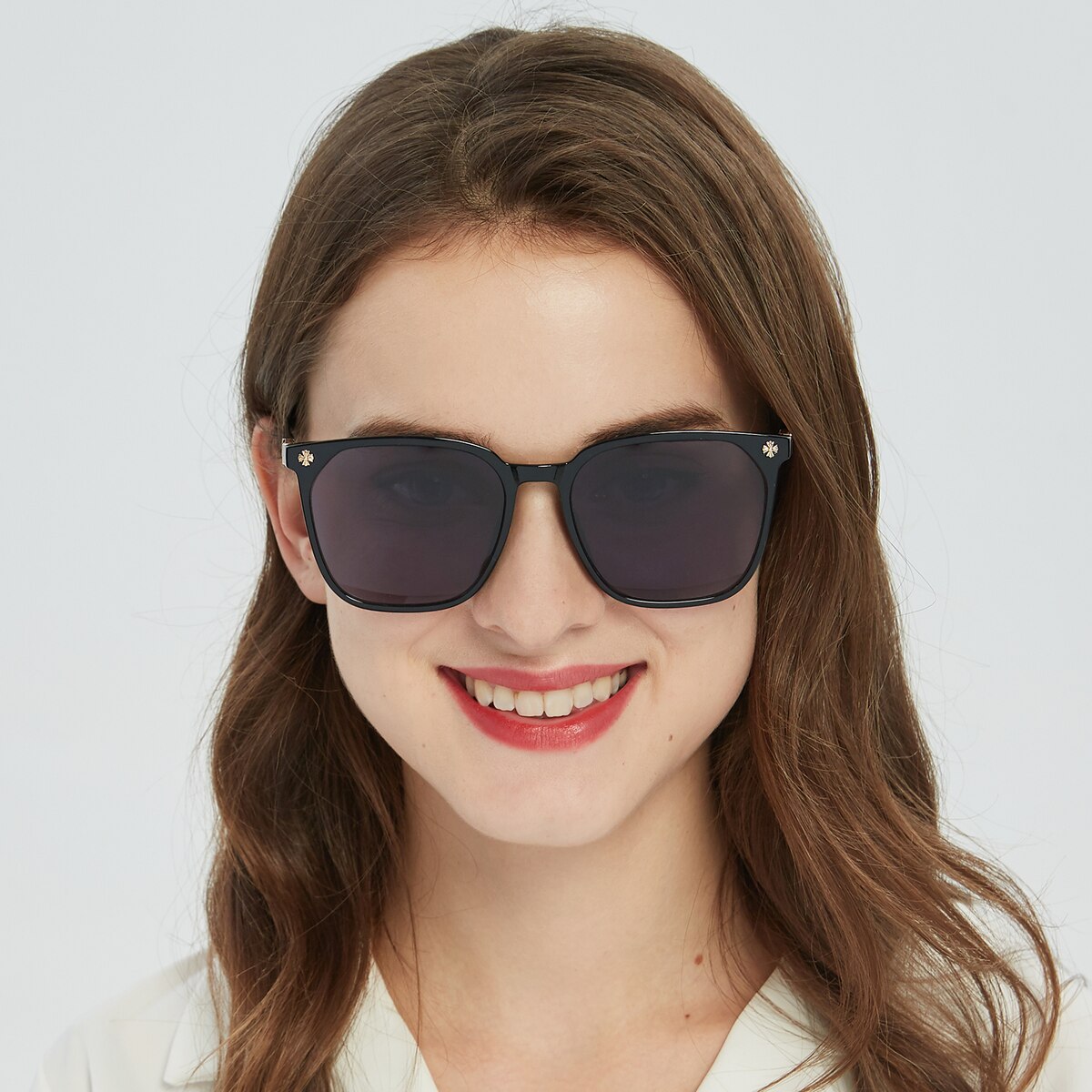 Evanston Square Black FullFrame TR90 Sunglasses