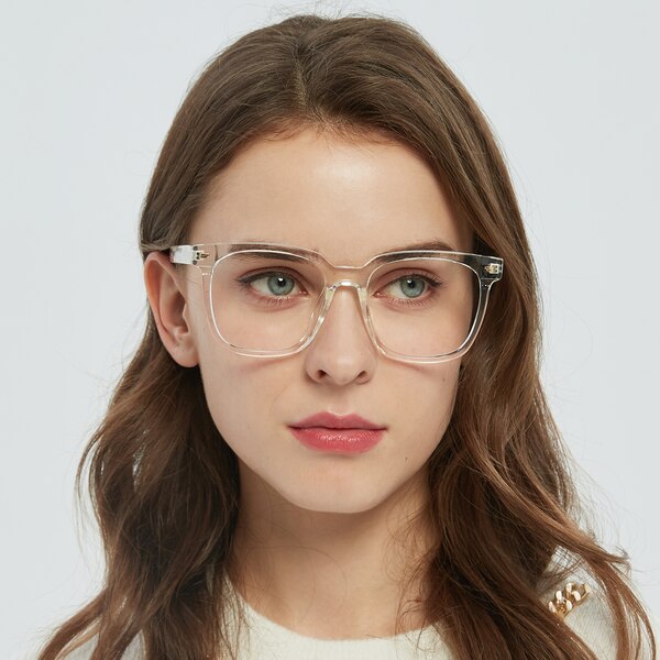 Joni Square Crystal Full-Frame TR90 Eyeglasses | GlassesShop
