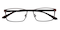 Antony Brown Rectangle Metal Eyeglasses
