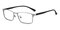 Antony Silver Rectangle Metal Eyeglasses