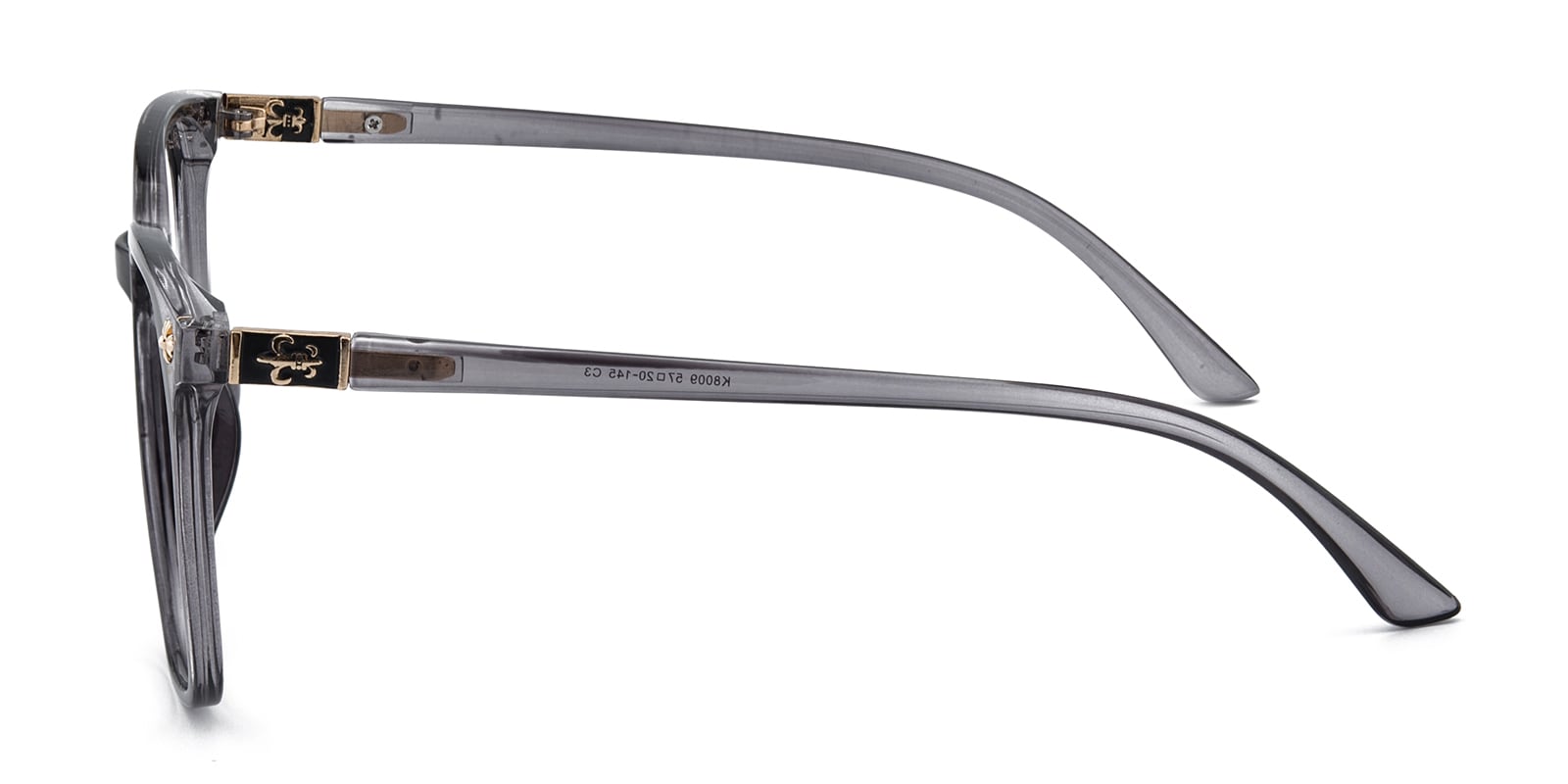 Taurus Square Gray Eyeglasses | Glassesshop