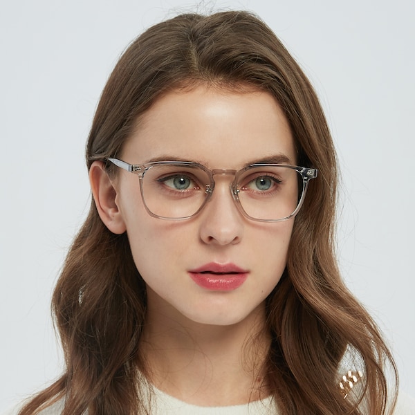 Salinas Polygon Gray Full-Frame TR90 Eyeglasses | GlassesShop
