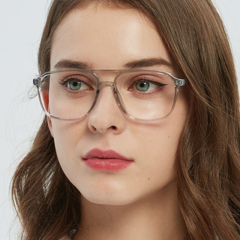Plains Gray Aviator TR90 Eyeglasses