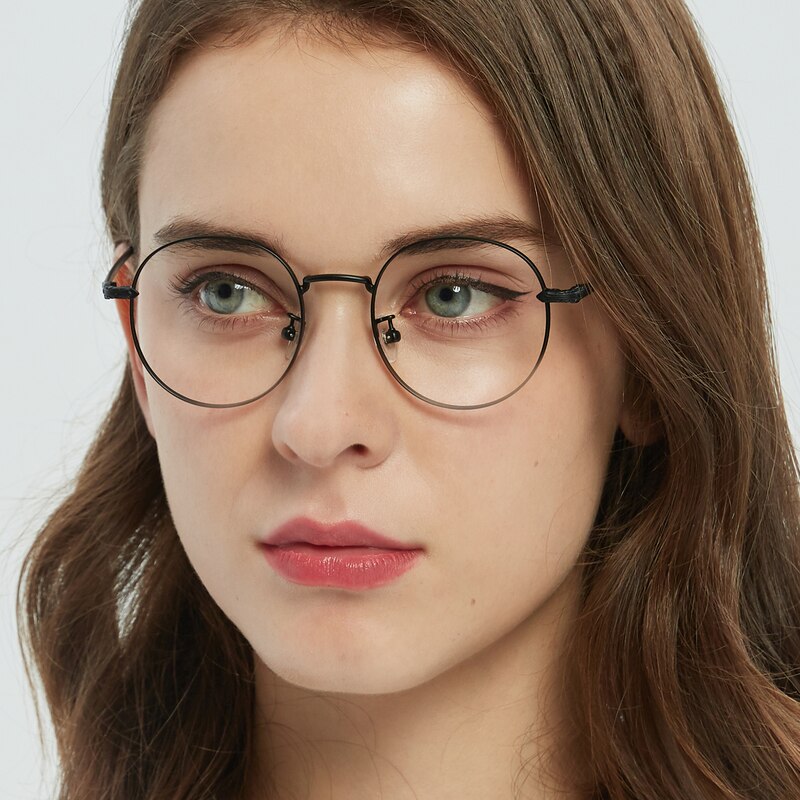 Regina Round Black Eyeglasses