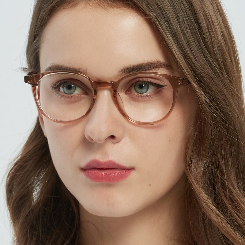 Joplin Champagne Round Acetate Eyeglasses