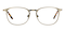 Marsh Golden Oval Metal Eyeglasses