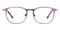 Marsh Purple Oval Metal Eyeglasses