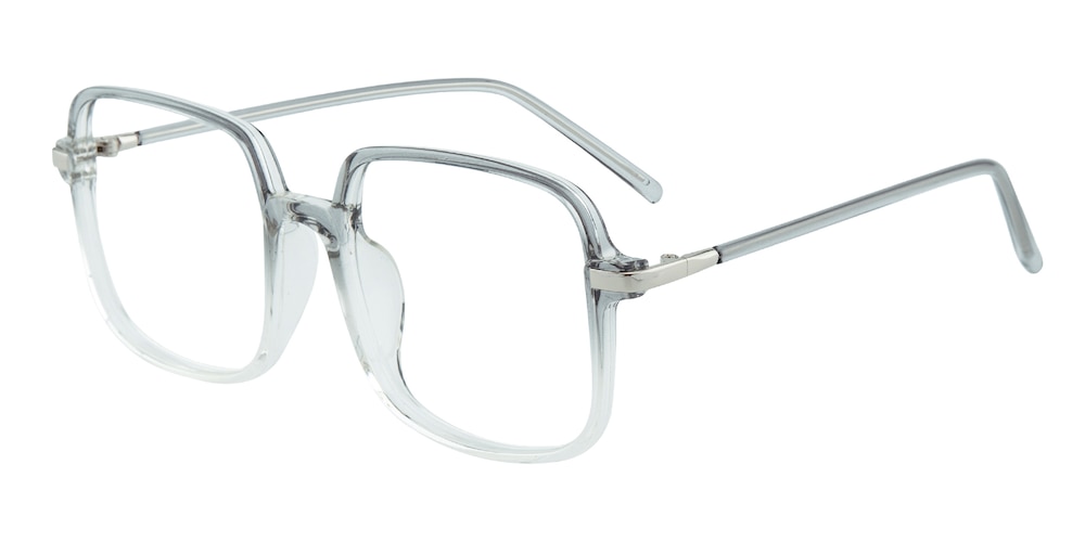 Salem Gray/Crystal Square TR90 Eyeglasses