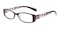 Dominic Brown/Floral Rectangle TR90 Eyeglasses