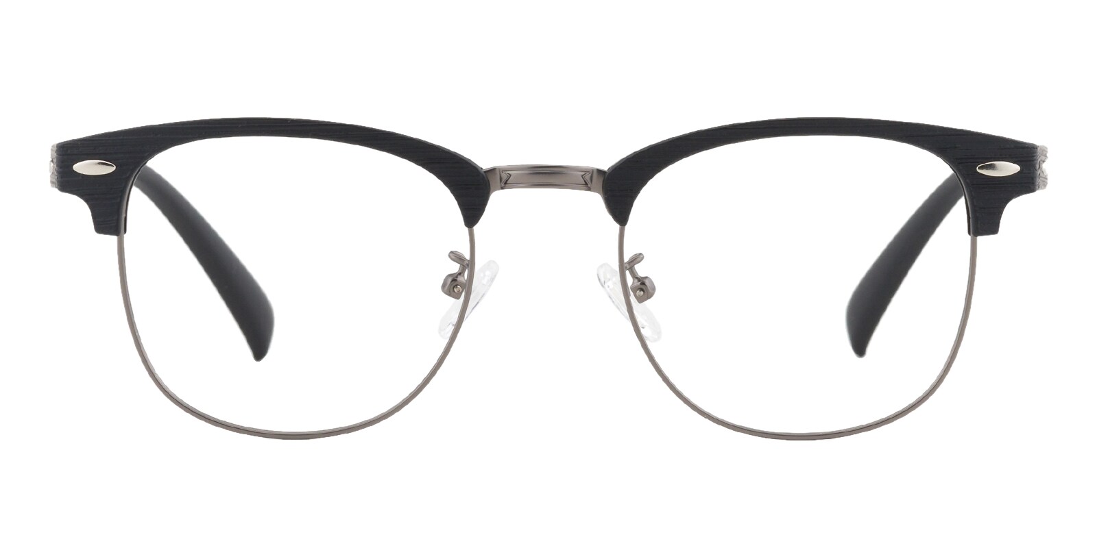 Black glasses cheap with clear bottom