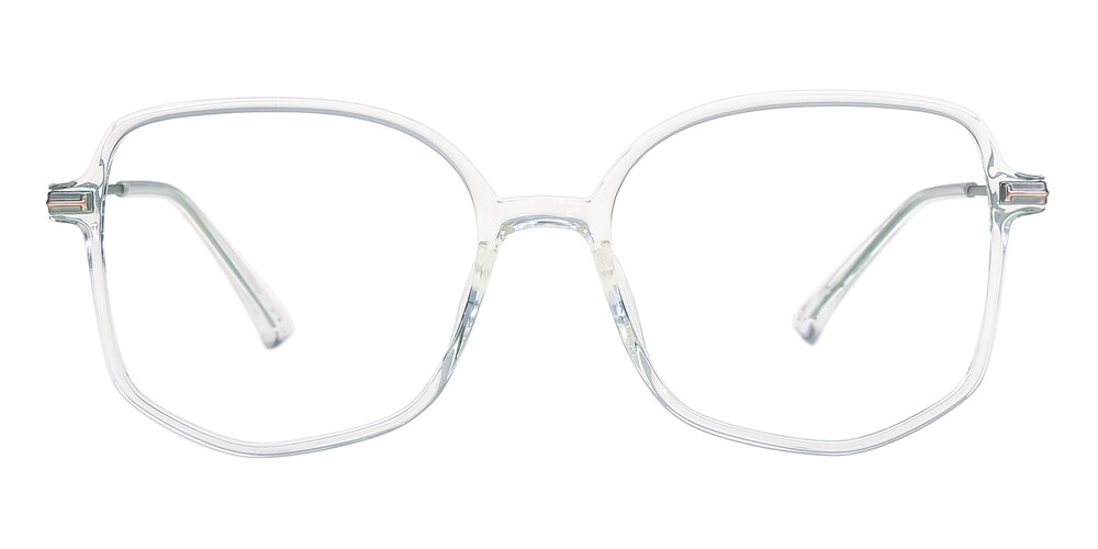 Simona Crystal/Green Polygon TR90 Eyeglasses