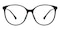 Tammy Black Oval TR90 Eyeglasses
