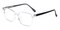 Lubbock Crystal/Black Rectangle TR90 Eyeglasses