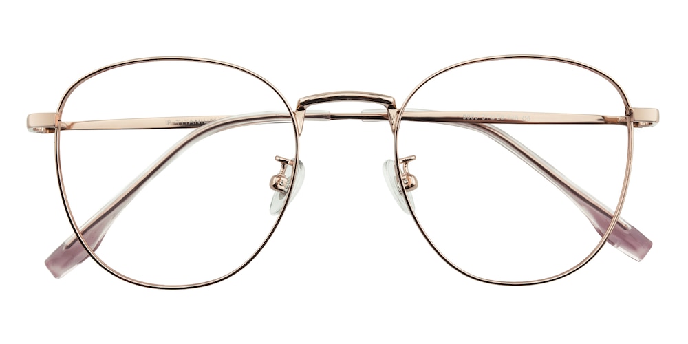 Walla Rose Gold Square Titanium Eyeglasses