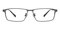 Ben Gunmetal Rectangle Titanium Eyeglasses