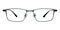 Bradley Gunmetal Rectangle Titanium Eyeglasses