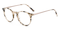 Corvallis Petal Tortoise/Golden Round Metal Eyeglasses