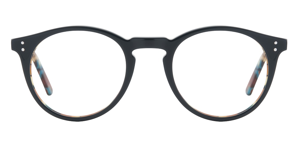 Corvallis Green/Golden/Tortoise Round Metal Eyeglasses