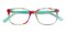 Arlington Green/Multicolor Rectangle Acetate Eyeglasses