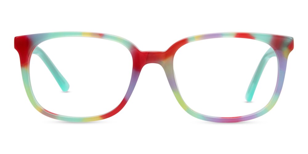 Arlington Green/Multicolor Rectangle Acetate Eyeglasses