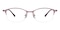 Sally Purple Oval Metal Eyeglasses