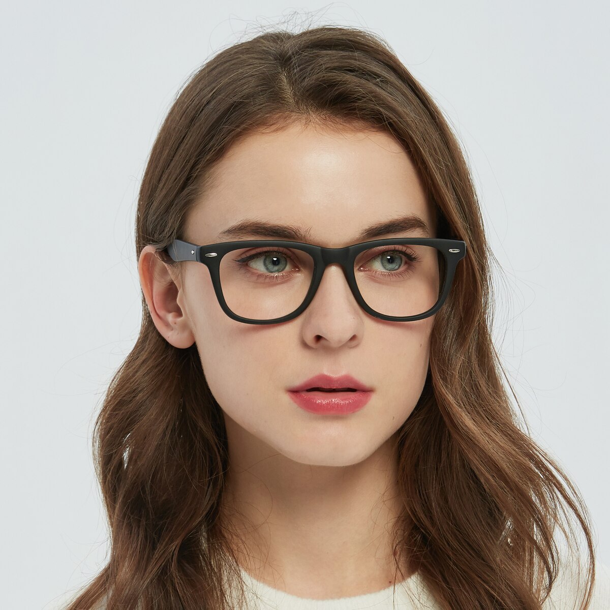 Oswald Classic Wayframe Mblack Full-Frame Plastic Eyeglasses | GlassesShop