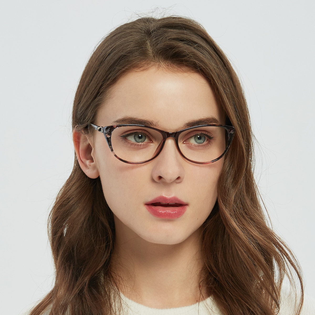 Acacia Cat Eye Brown Full-Frame TR90 Eyeglasses | GlassesShop