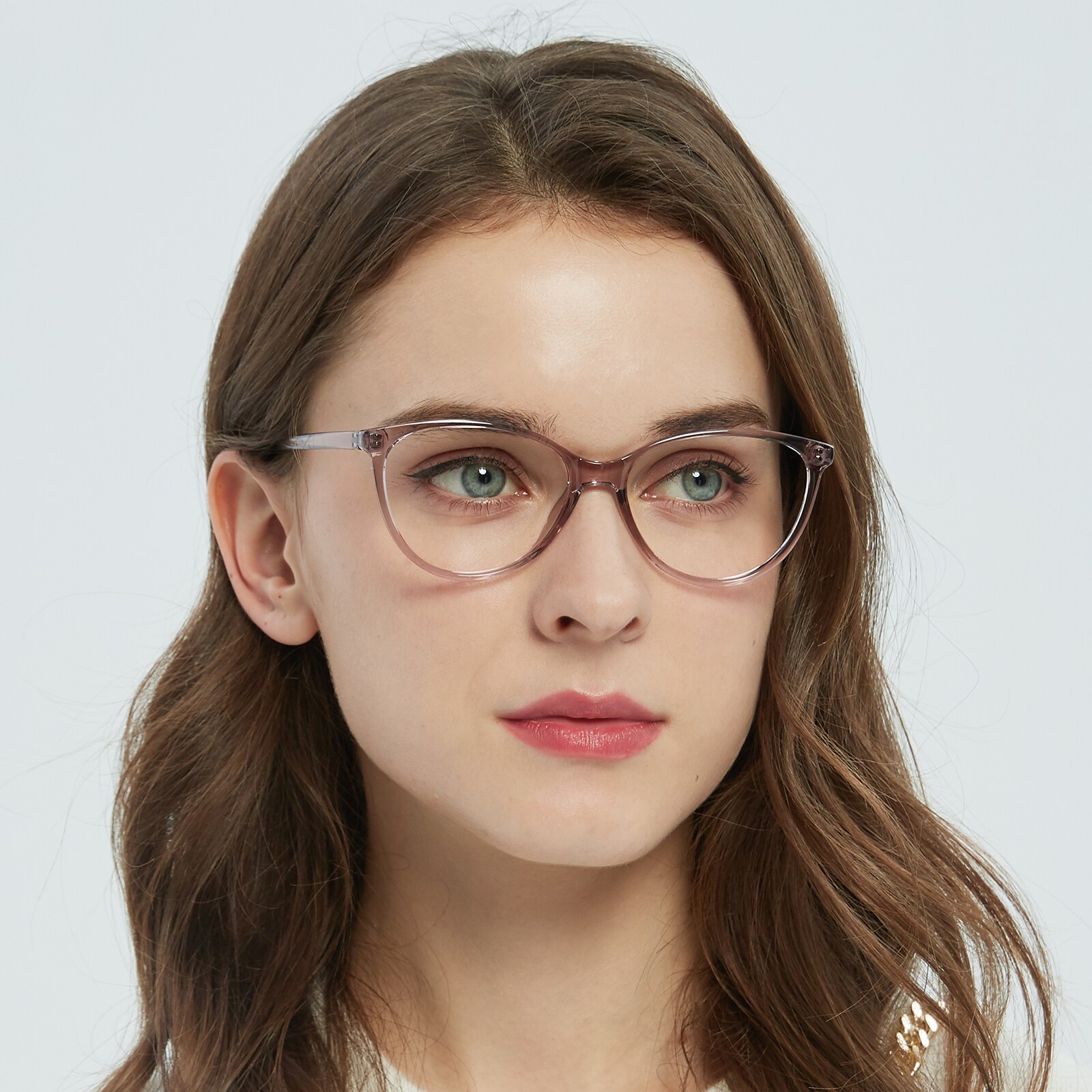 Cat Eye Eyeglasses, Full Frame Purple TR90 - FP2065