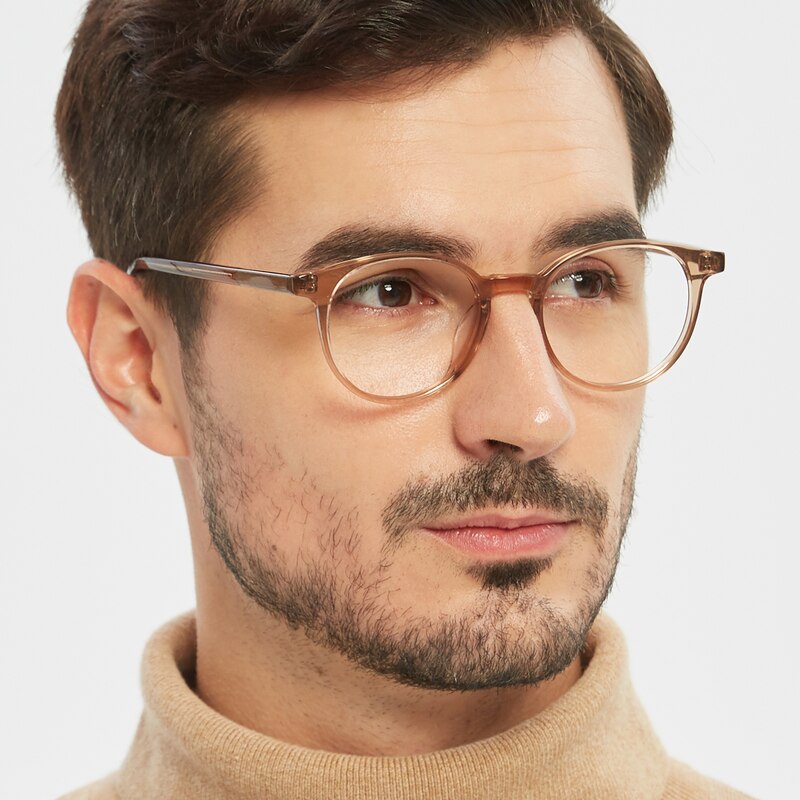 Joplin Champagne Round Acetate Eyeglasses