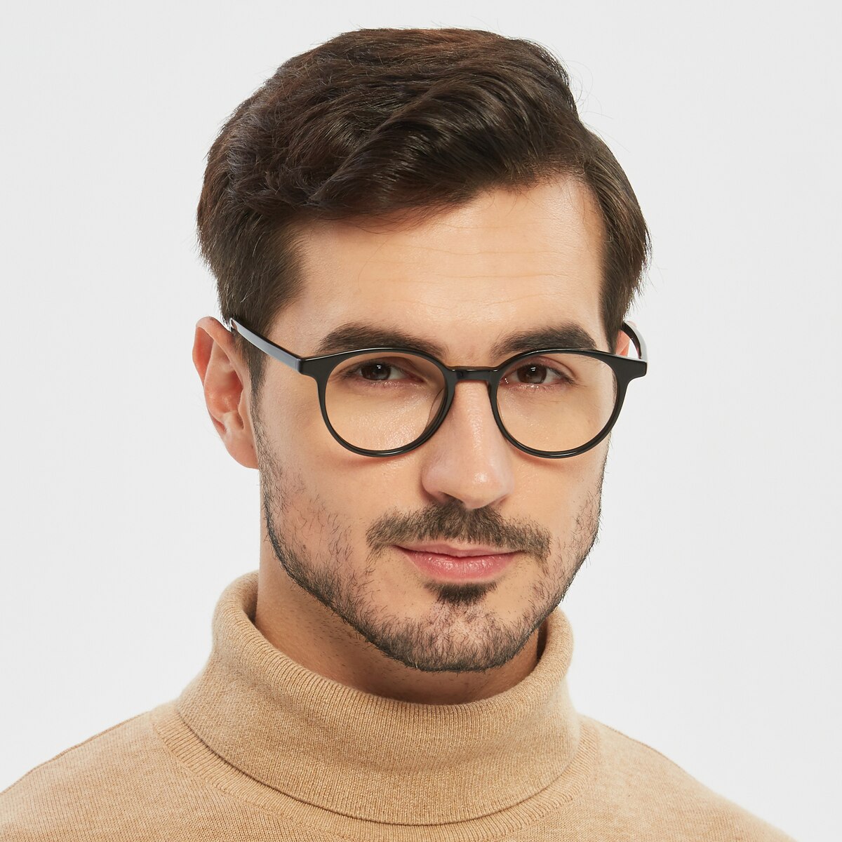 Joplin Round Black FullFrame Acetate Eyeglasses