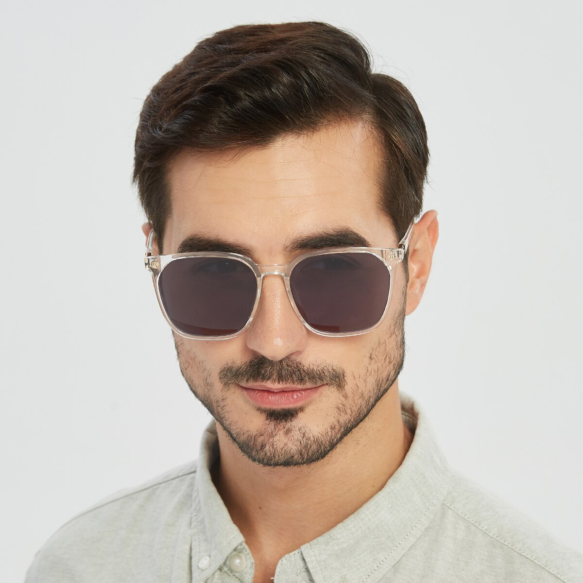 Evanston Square Crystal Full-Frame TR90 Sunglasses | GlassesShop