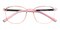 Aurelio Pink Rectangle TR90 Eyeglasses